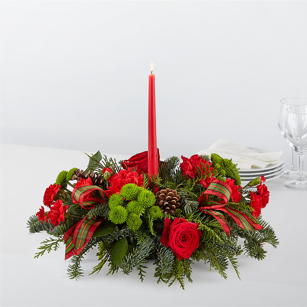 By the Candlelight Centerpiece – The Flower Nook Inc, Orlando FL