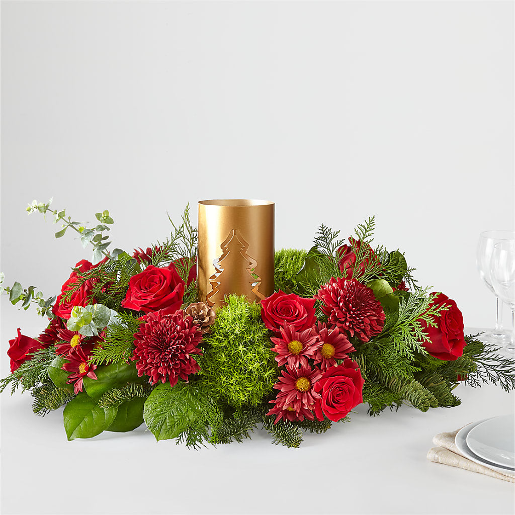Toast the Season Centerpiece – The Flower Nook Inc, Orlando FL