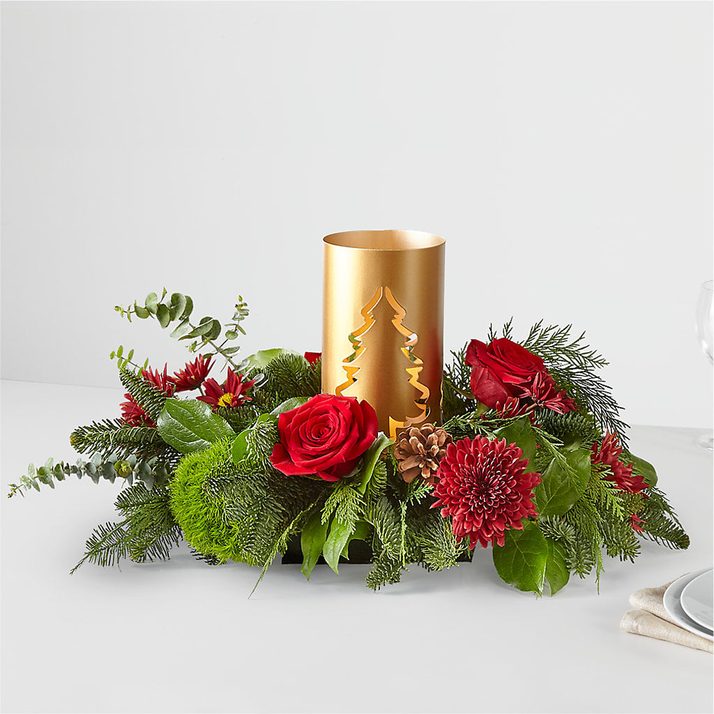 Toast the Season Centerpiece – The Flower Nook Inc, Orlando FL