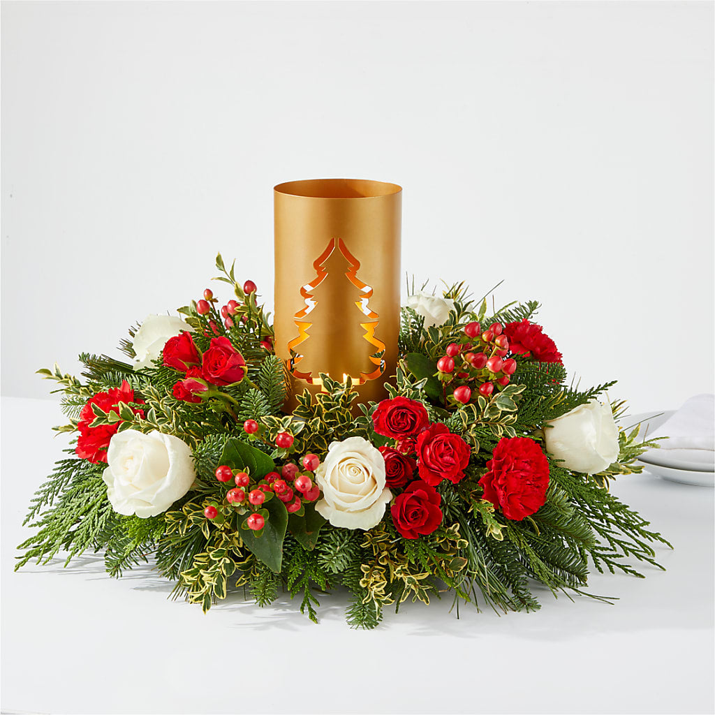 December Dreams Centerpiece – The Flower Nook Inc, Orlando FL