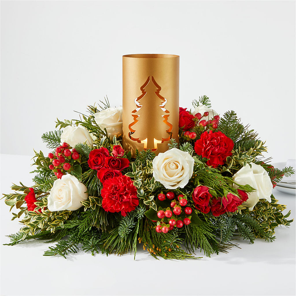 December Dreams Centerpiece – The Flower Nook Inc, Orlando FL