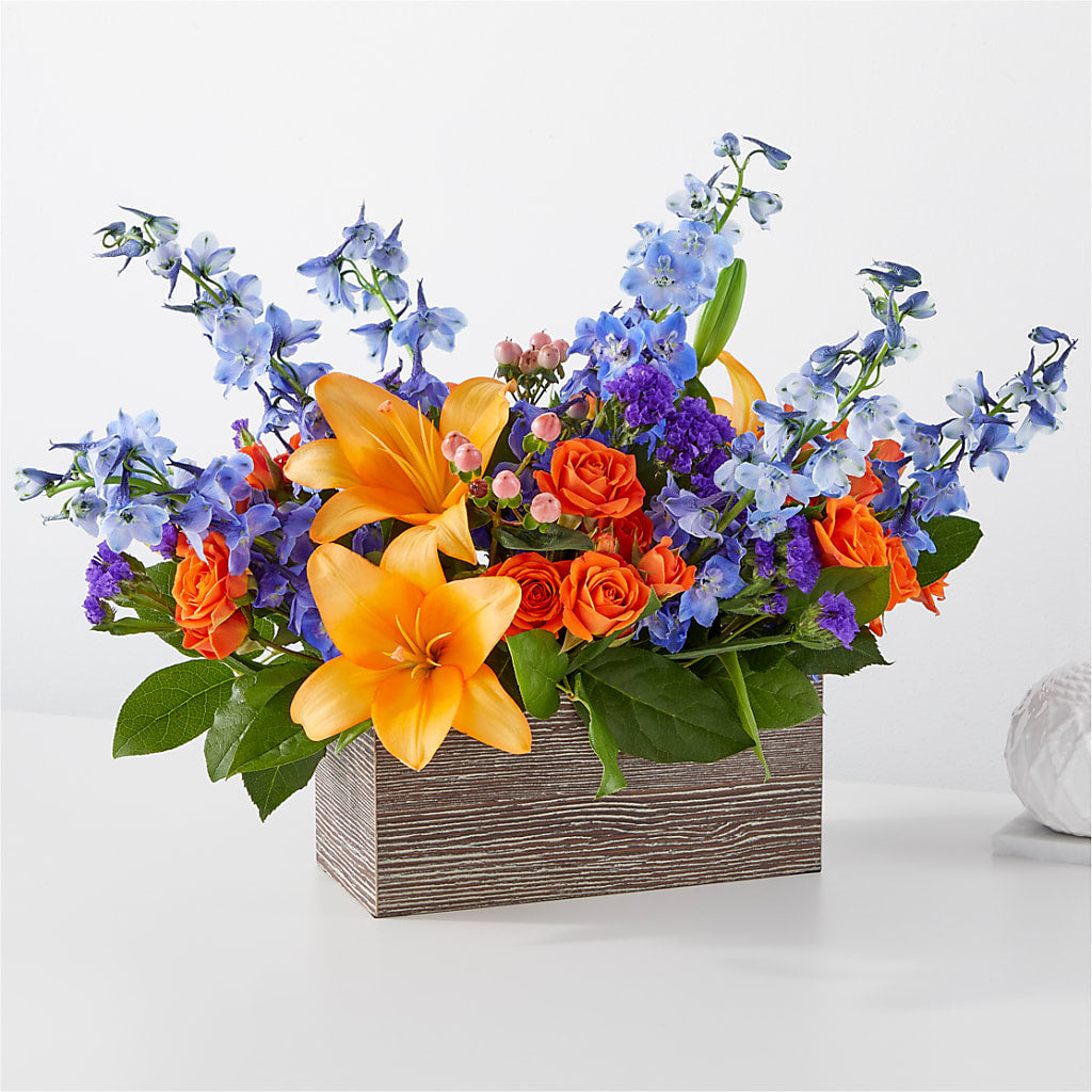 Radiant Citrus Box Bouquet – The Flower Nook Inc, Orlando FL