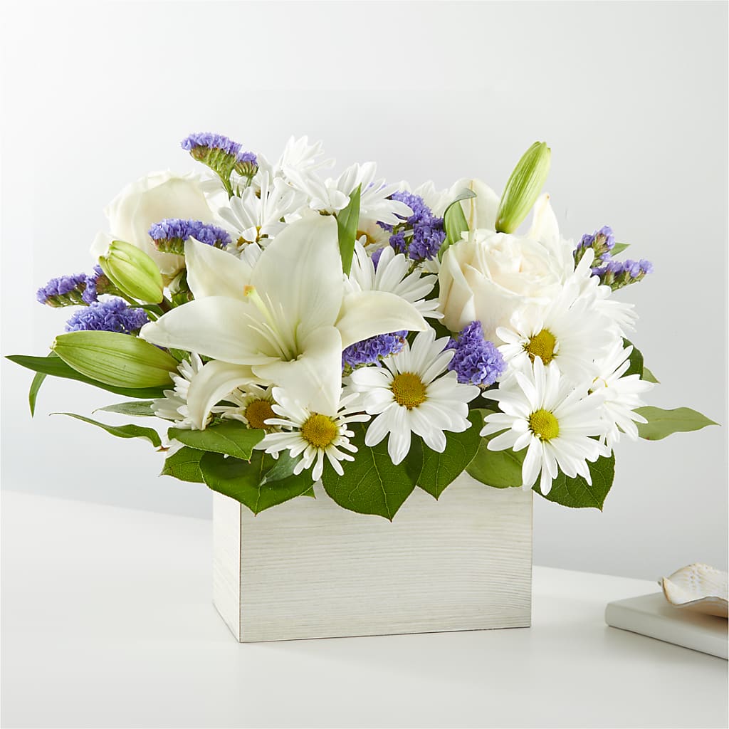 Beyond Blue Box Bouquet – The Flower Nook Inc, Orlando FL