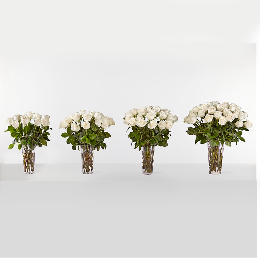 Long Stem White Rose Bouquet – The Flower Nook Inc, Orlando FL