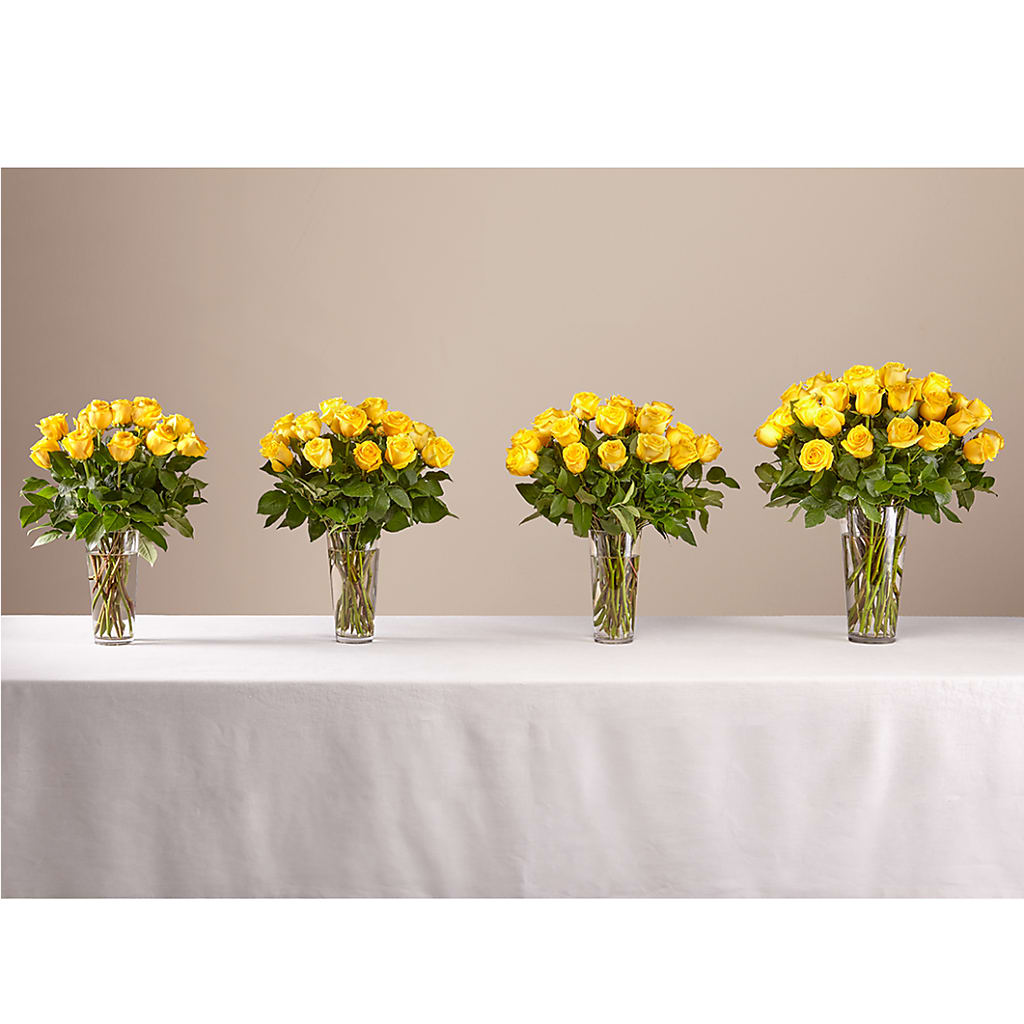 Long Stem Yellow Rose Bouquet – The Flower Nook Inc, Orlando FL