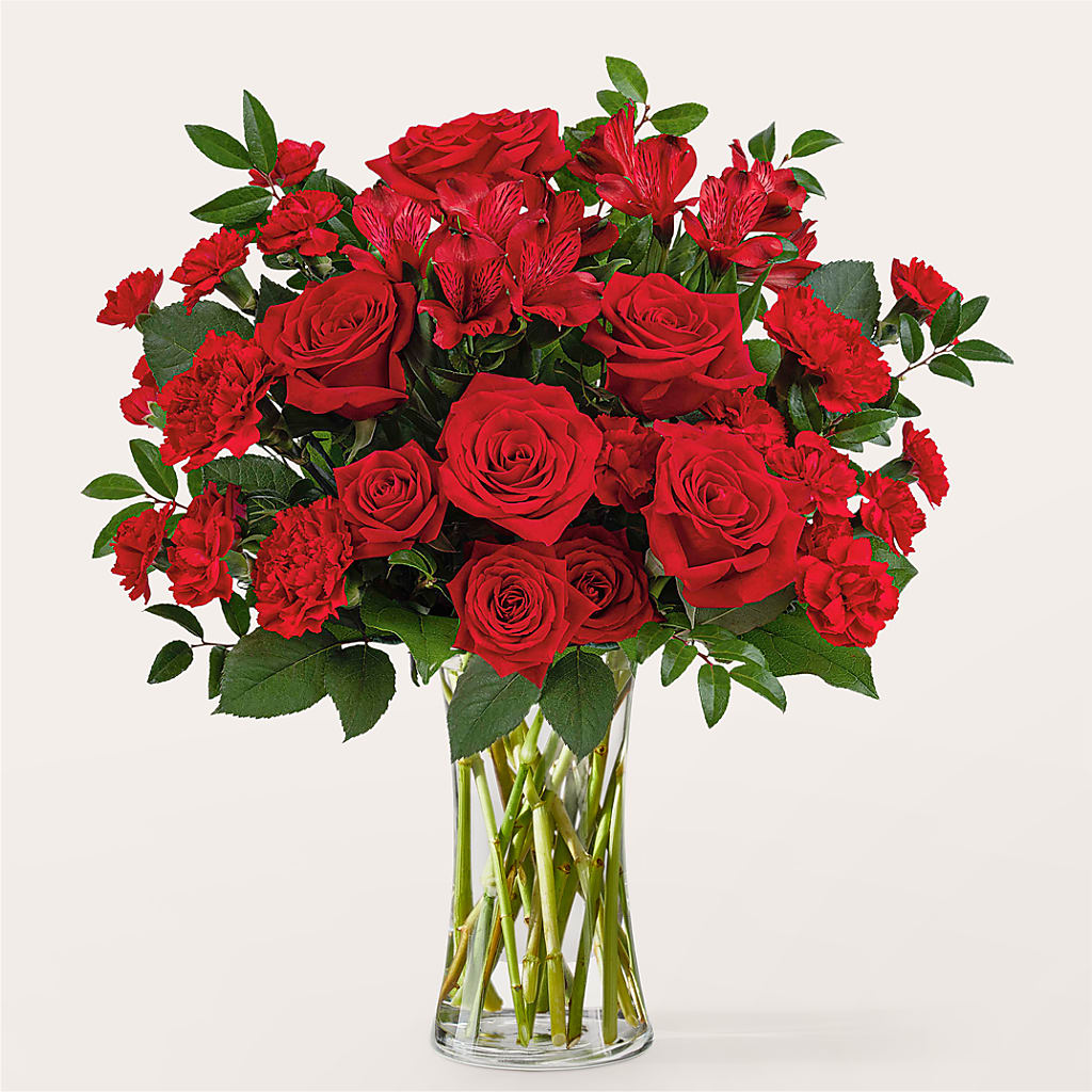 Brilliant Ruby Bouquet – The Flower Nook Inc, Orlando FL