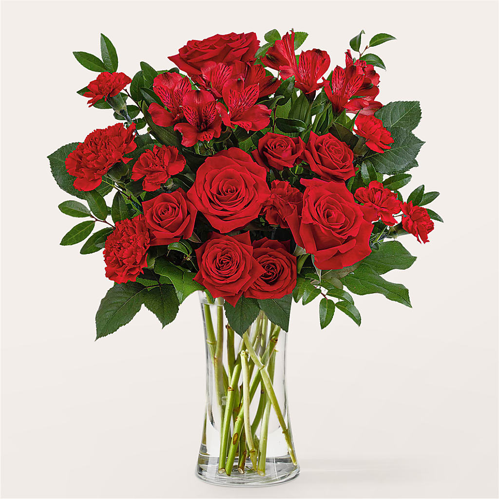 Brilliant Ruby Bouquet – The Flower Nook Inc, Orlando FL
