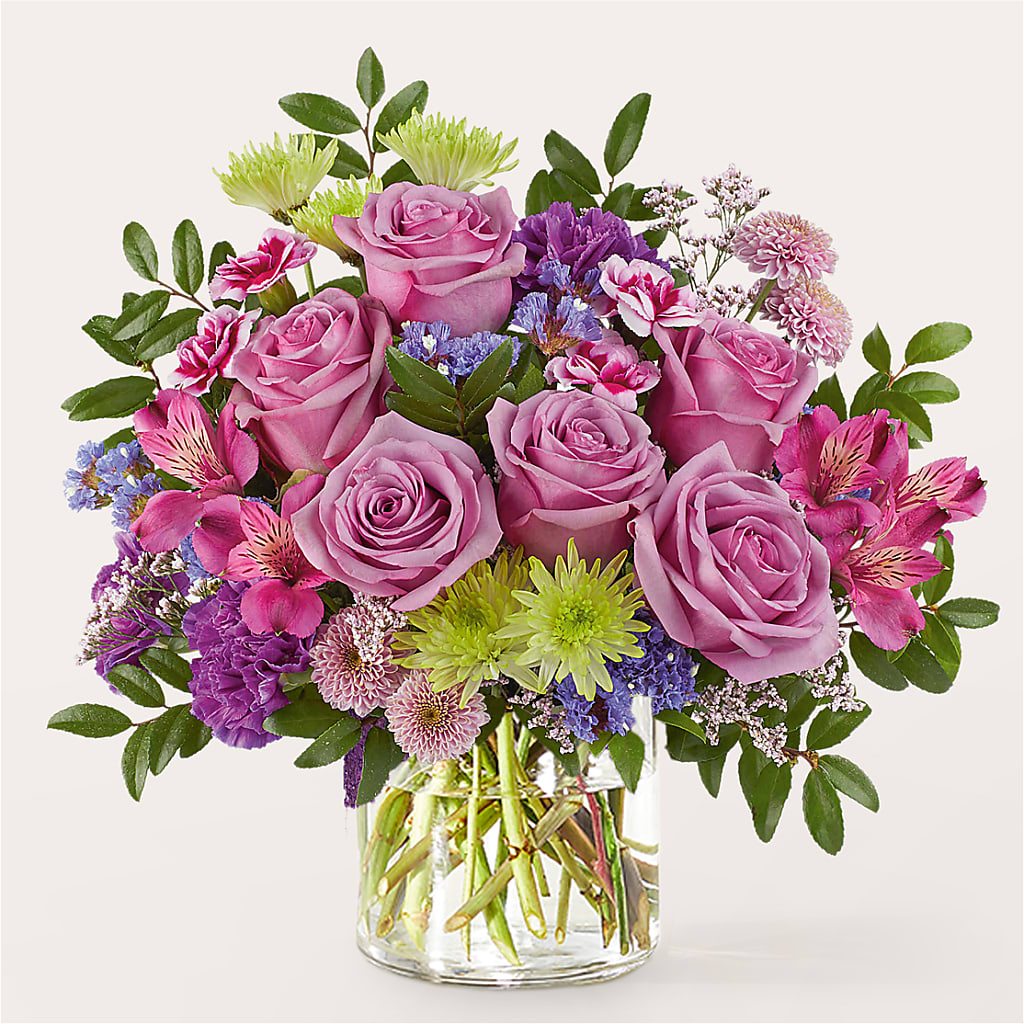 Glass Half Full Bouquet – The Flower Nook Inc, Orlando FL