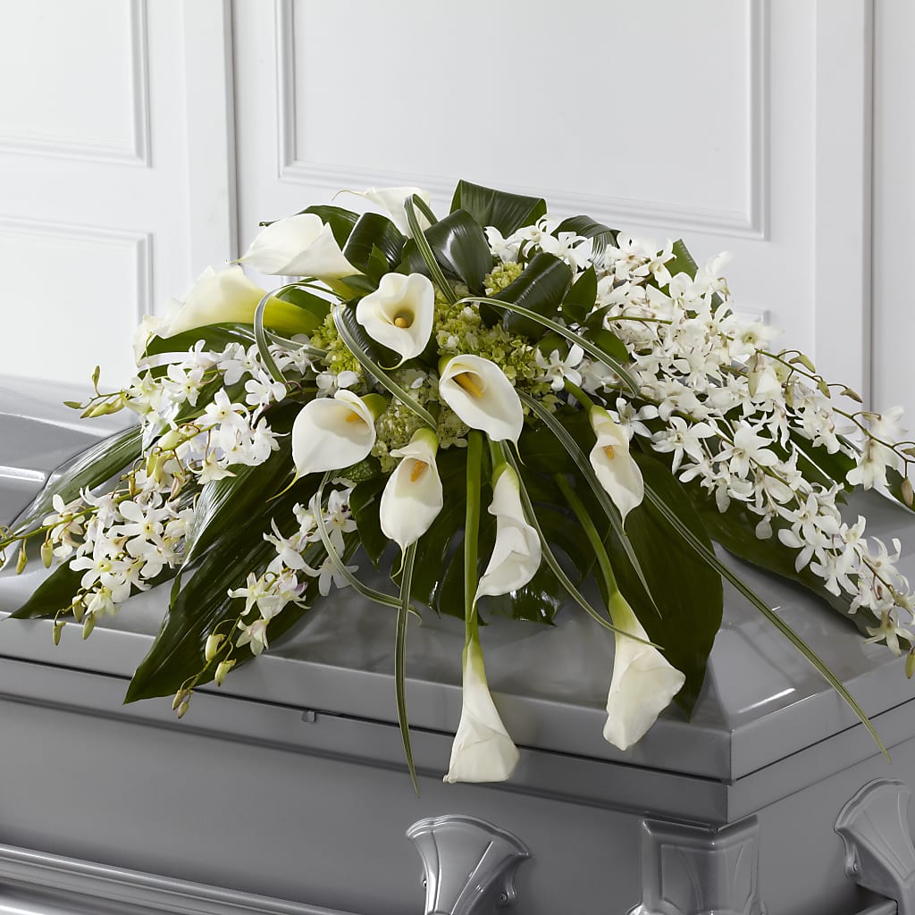 Angel Wings Casket Spray – The Flower Nook Inc, Orlando FL