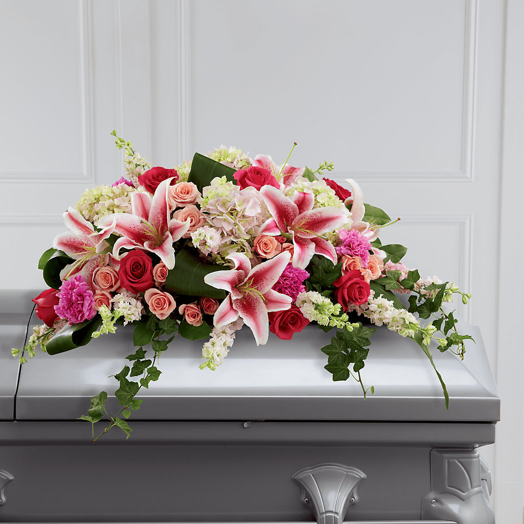Splendid Grace Casket Spray – The Flower Nook Inc, Orlando FL