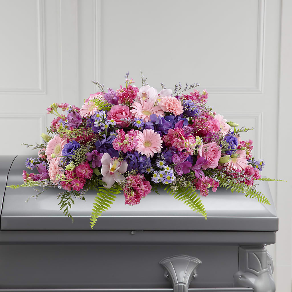 Glorious Garden Casket Spray – The Flower Nook Inc, Orlando FL