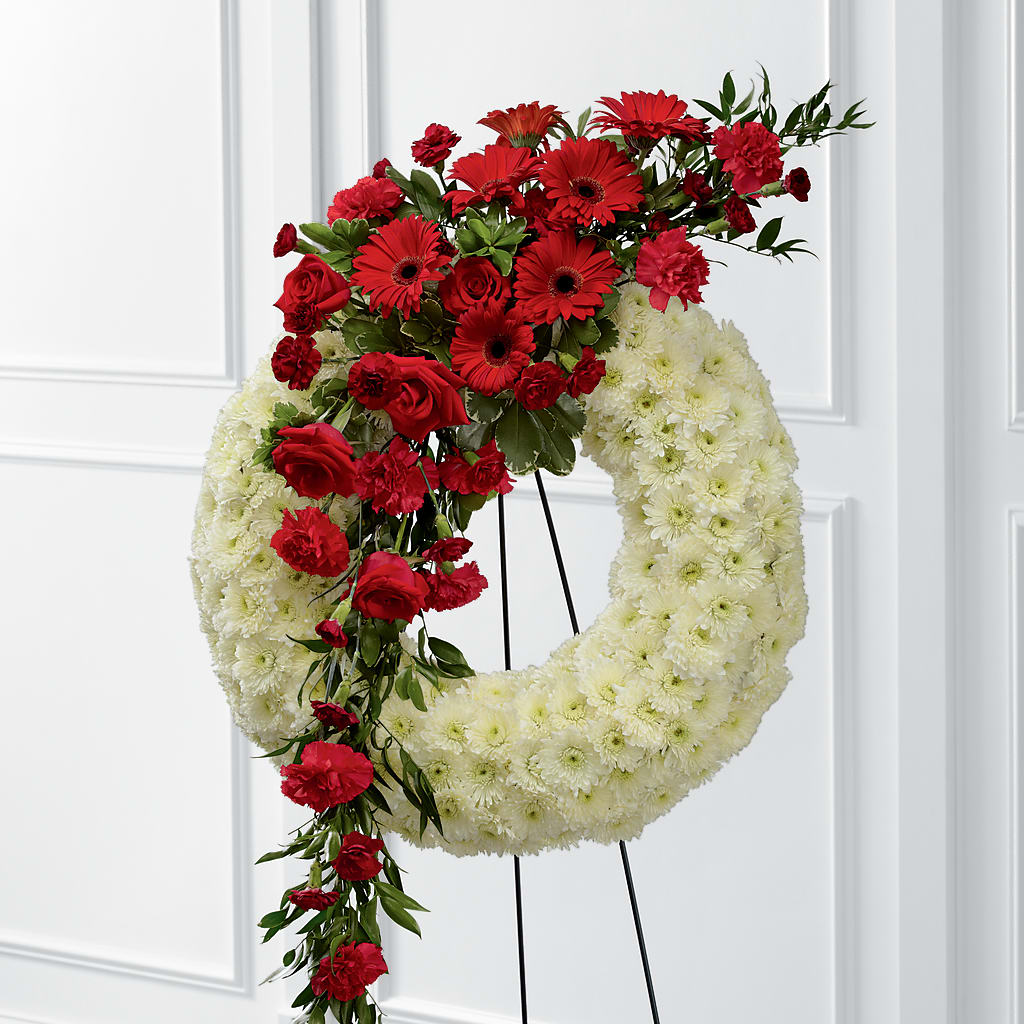 Graceful Tribute Wreath – The Flower Nook Inc, Orlando FL