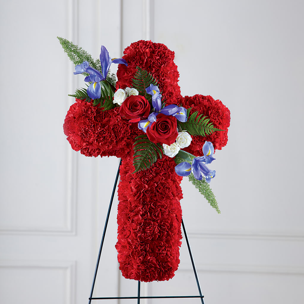 Faithful Hero Floral Cross – The Flower Nook Inc, Orlando FL
