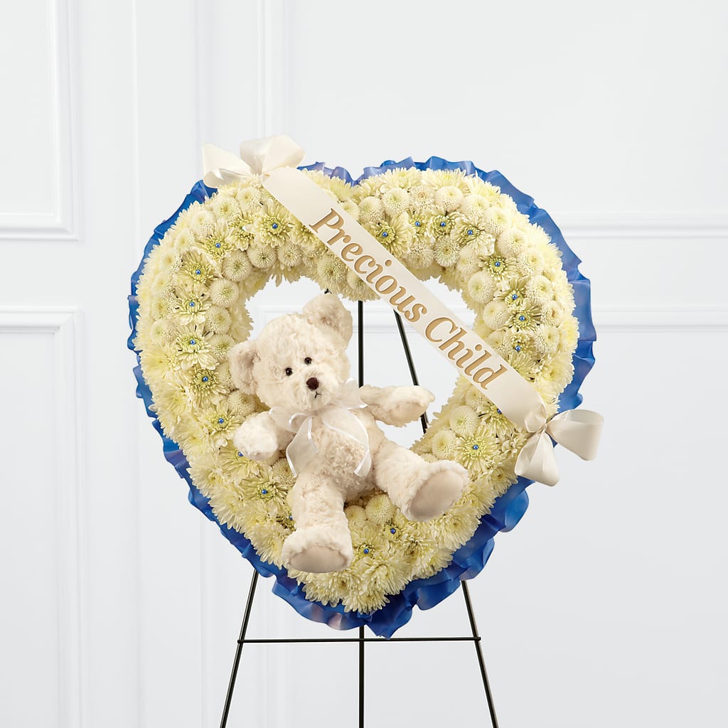 Precious Child Standing Heart – The Flower Nook Inc, Orlando FL