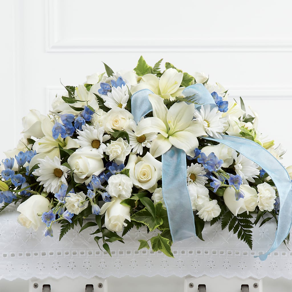 Tender Treasure Casket Spray – The Flower Nook Inc, Orlando FL
