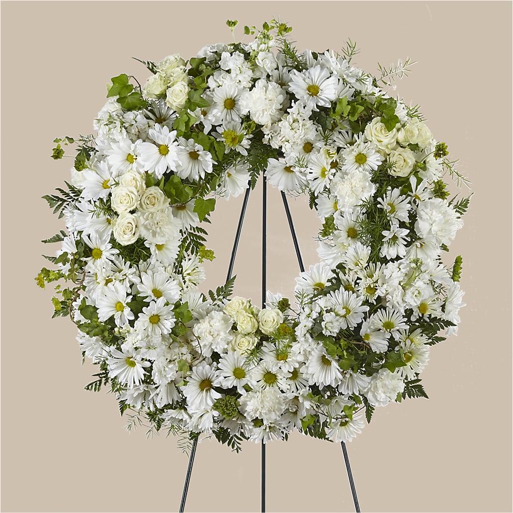 Faithful Wishes Wreath – The Flower Nook Inc, Orlando FL