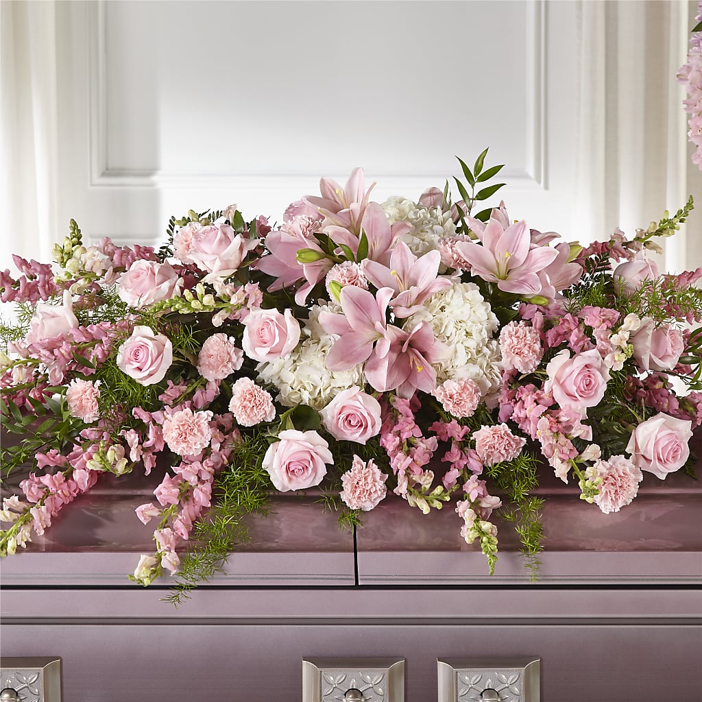 Life & Remembrance Casket Spray – The Flower Nook Inc, Orlando FL