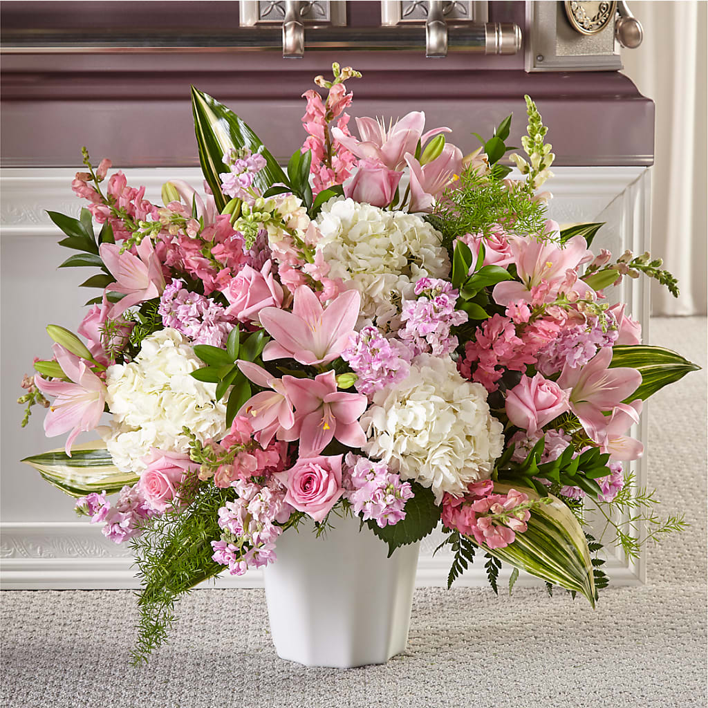 Simply Serene Floor Basket – The Flower Nook Inc, Orlando FL