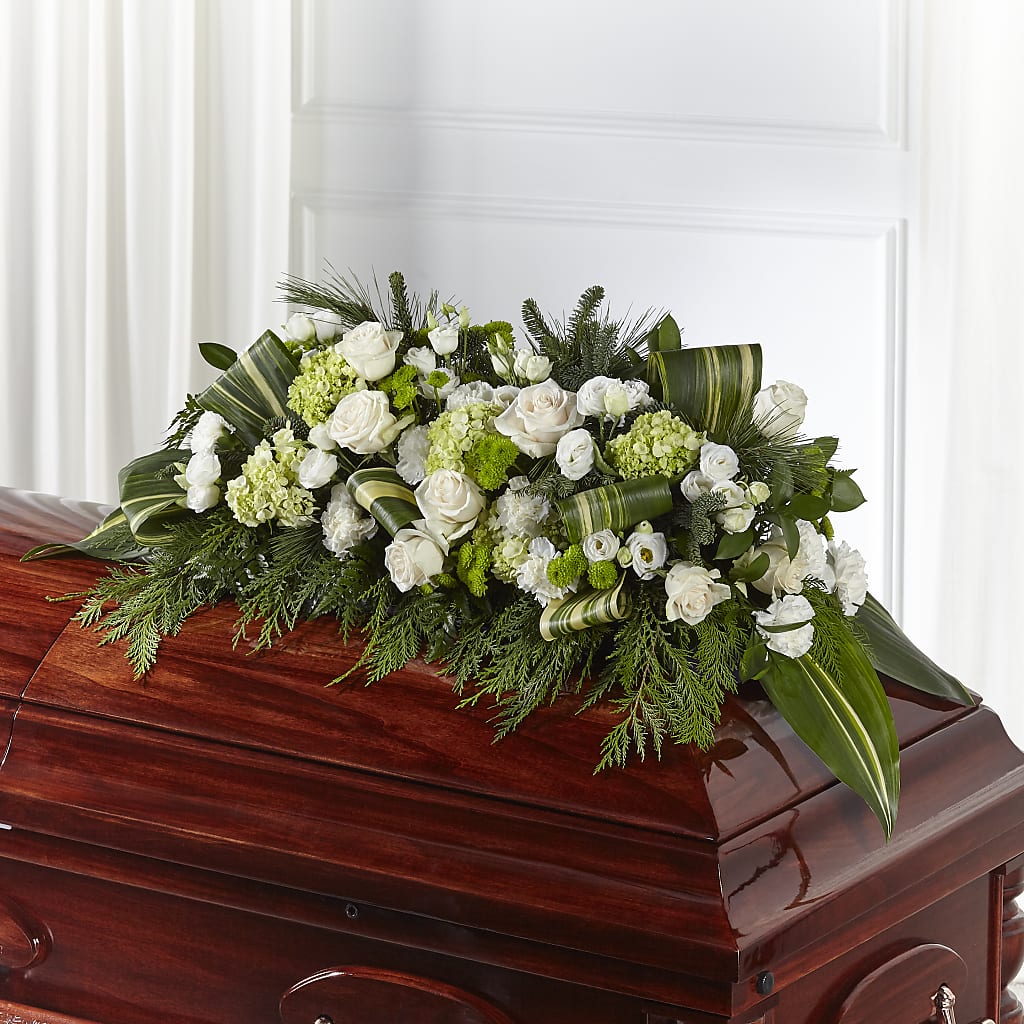 Hopeful Gesture Casket Spray – The Flower Nook Inc, Orlando FL