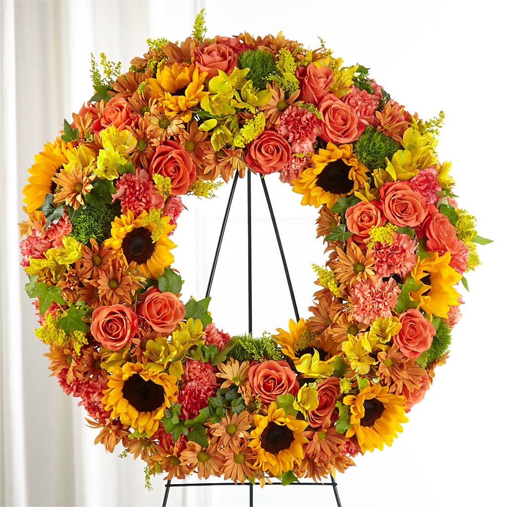 Autumnal Memories Wreath (Standard) – The Flower Nook Inc, Orlando FL