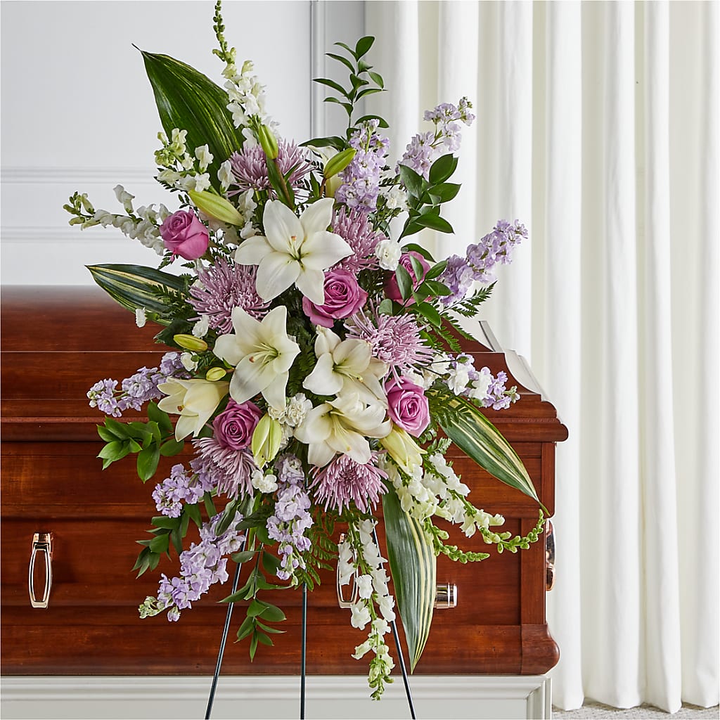 Grateful Hearts Standing Spray – The Flower Nook Inc, Orlando FL
