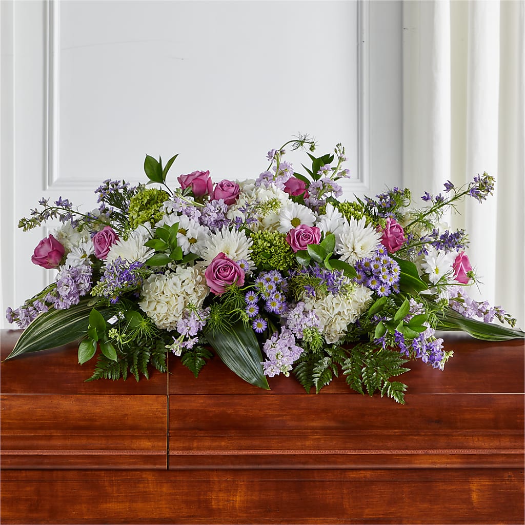 Meadows of Serenity Casket Spray – The Flower Nook Inc, Orlando FL