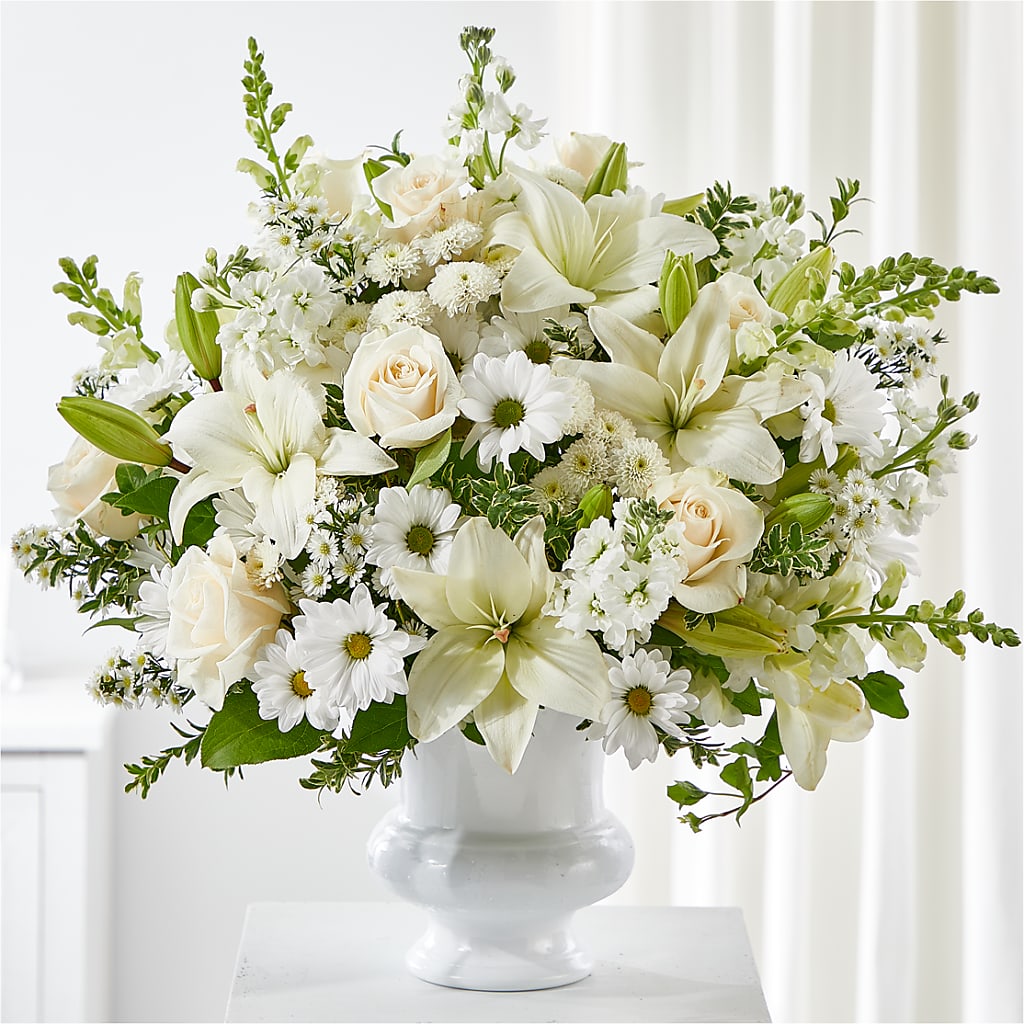 Uplifting Urn Arrangement – The Flower Nook Inc, Orlando FL