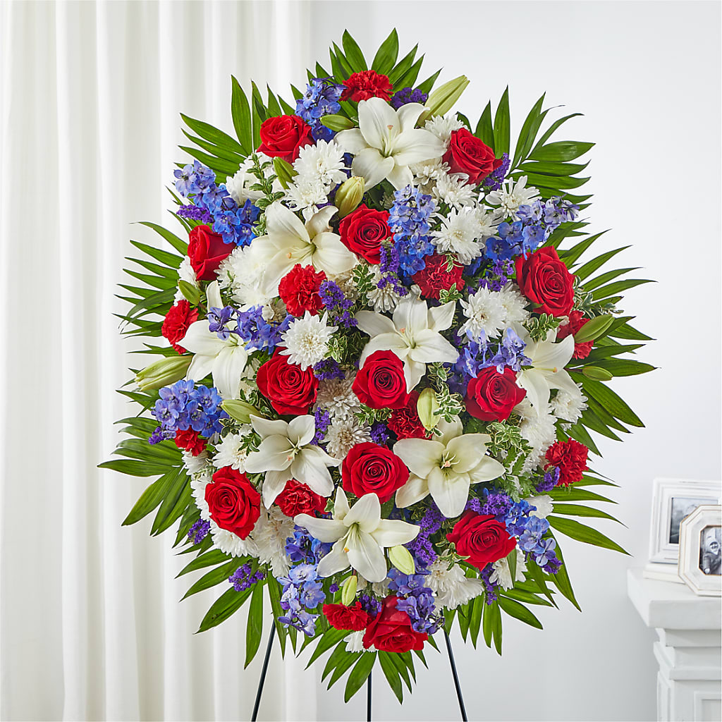 Cherished Service Standing Spray – The Flower Nook Inc, Orlando FL