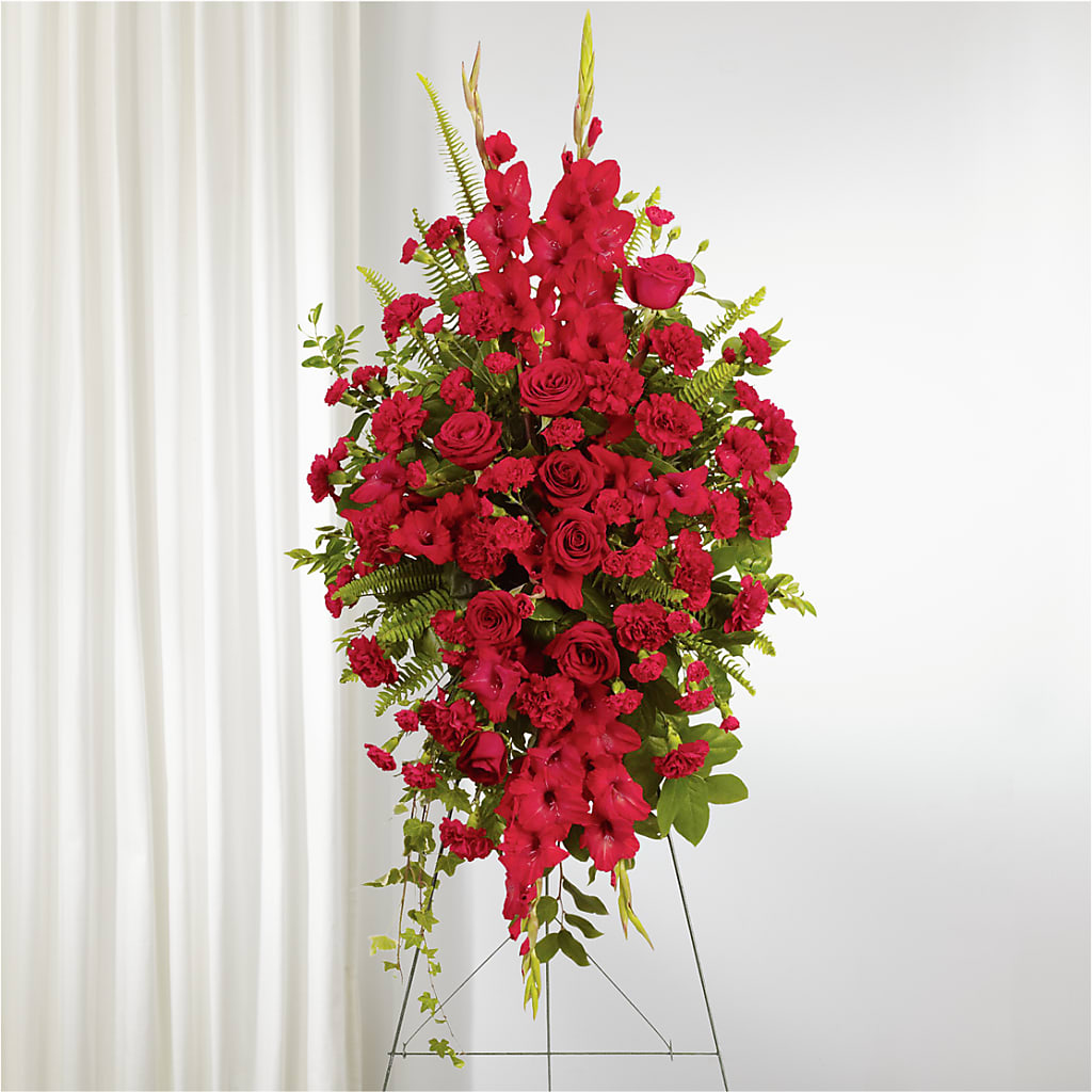 From the Heart Standing Spray – The Flower Nook Inc, Orlando FL