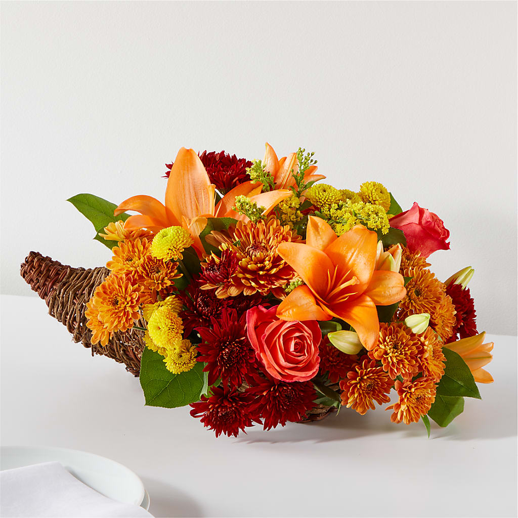 Bouquet of Blessings Cornucopia – The Flower Nook Inc, Orlando FL