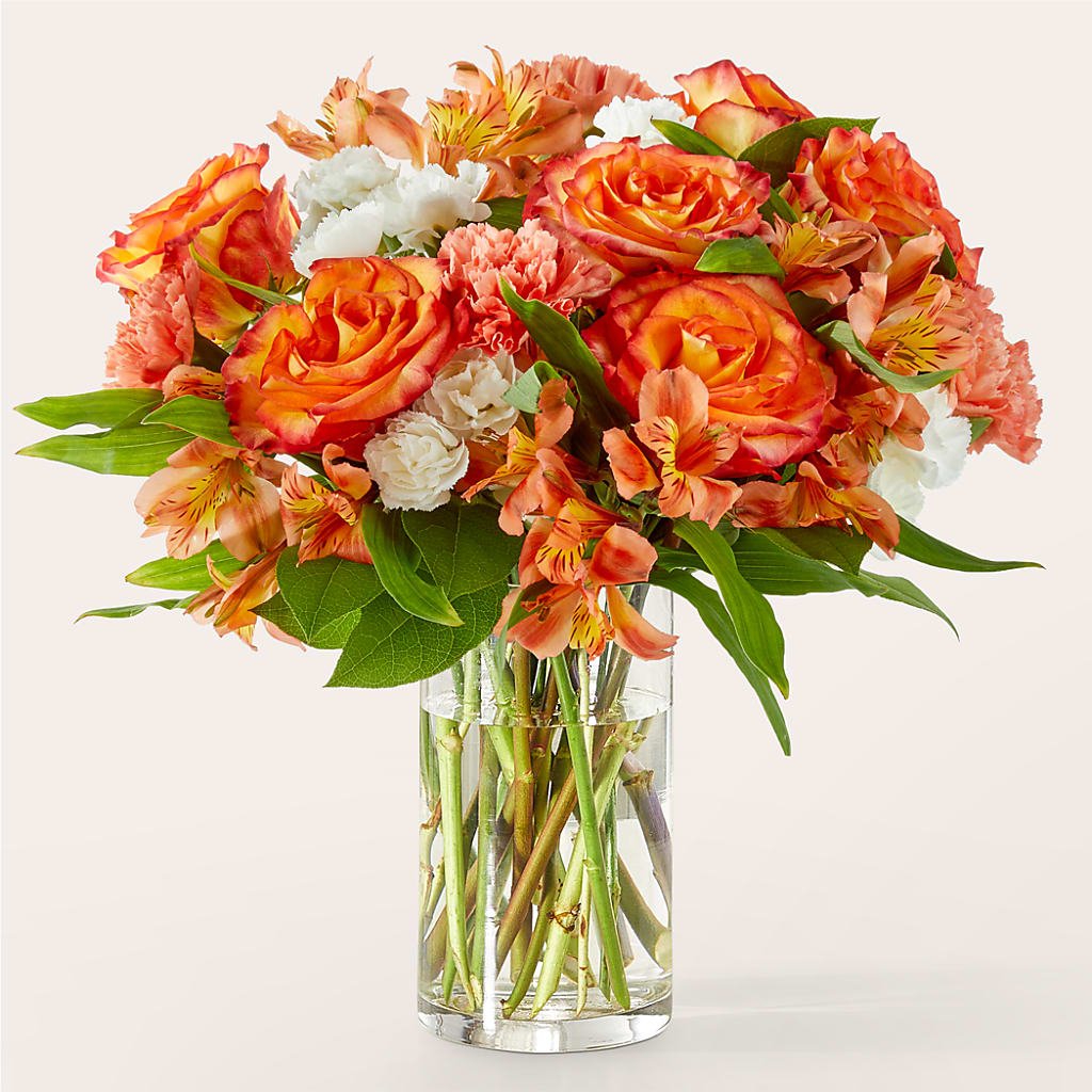Apricot Glow Bouquet – The Flower Nook Inc, Orlando FL