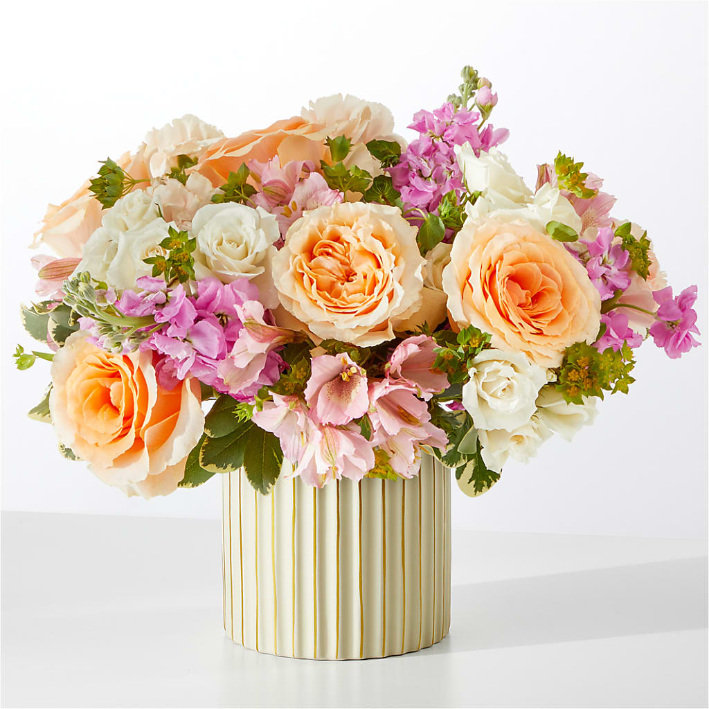 Paradise Bouquet with Ivory Vase – The Flower Nook Inc, Orlando FL