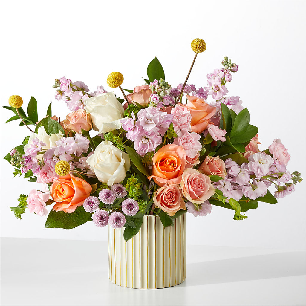 French Market Bouquet with Ivory Vase – The Flower Nook Inc, Orlando FL