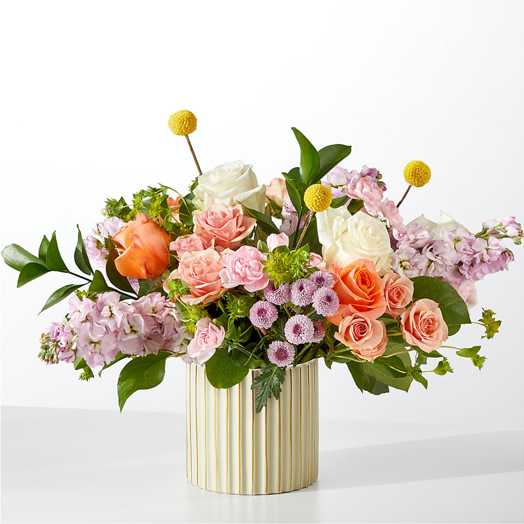 French Market Bouquet with Ivory Vase – The Flower Nook Inc, Orlando FL