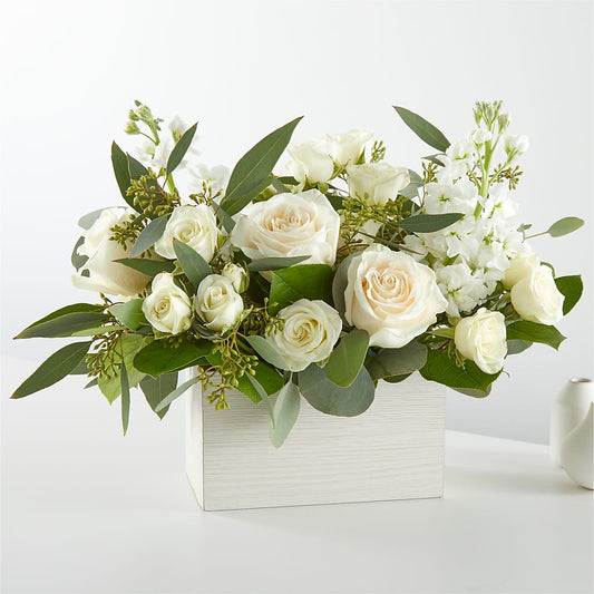 Fresh Linen Box Bouquet –  The Flower Nook Inc, Orlando FL