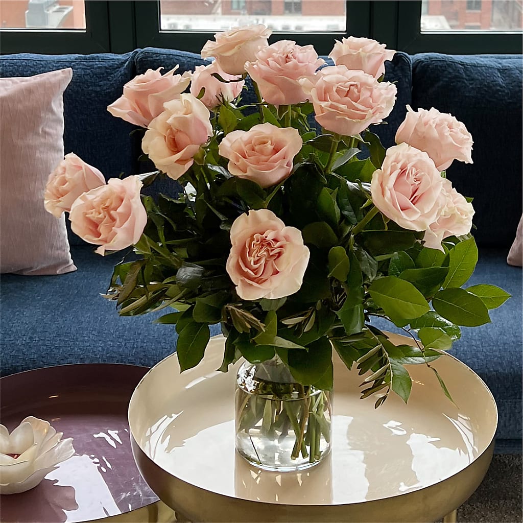 Long Stem Pink Rose Bouquet –  The Flower Nook Inc, Orlando FL