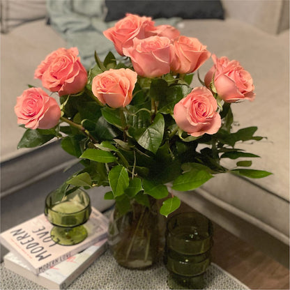 Long Stem Pink Rose Bouquet –  The Flower Nook Inc, Orlando FL