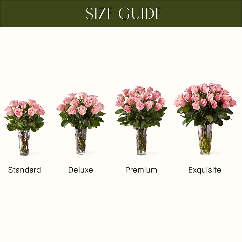 Long Stem Pink Rose Bouquet –  The Flower Nook Inc, Orlando FL