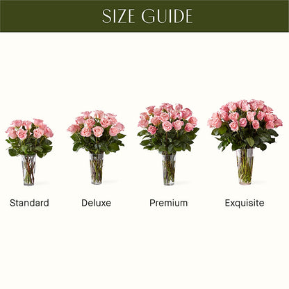 Long Stem Pink Rose Bouquet –  The Flower Nook Inc, Orlando FL