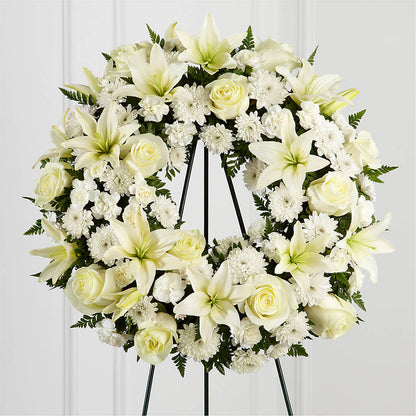 Treasured Tribute Wreath –  The Flower Nook Inc, Orlando FL