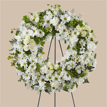 Faithful Wishes Wreath –  The Flower Nook Inc, Orlando FL