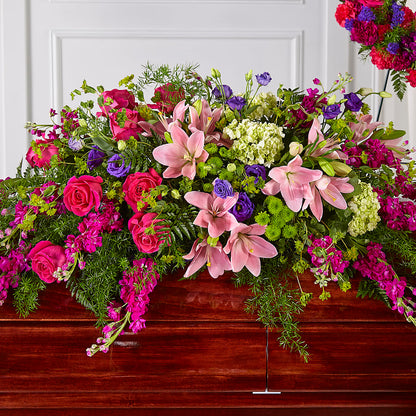 Radiant Tribute Casket Spray –  The Flower Nook Inc, Orlando FL