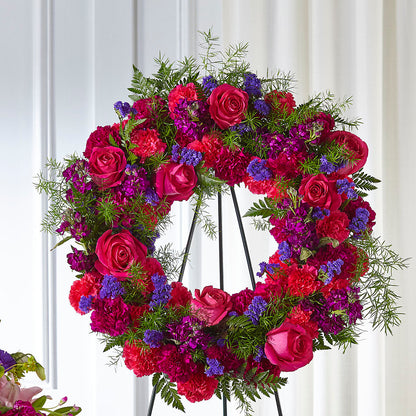 Calming Colors Wreath –  The Flower Nook Inc, Orlando FL