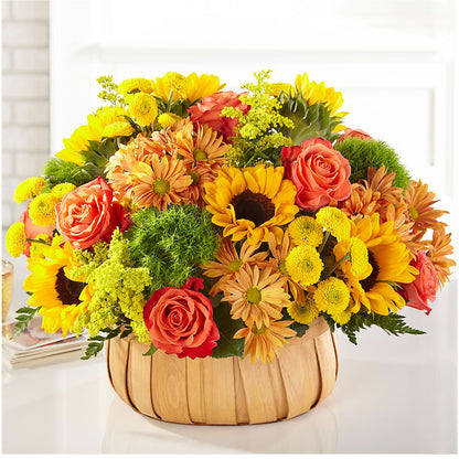 Harvest Sunflower Basket –  The Flower Nook Inc, Orlando FL
