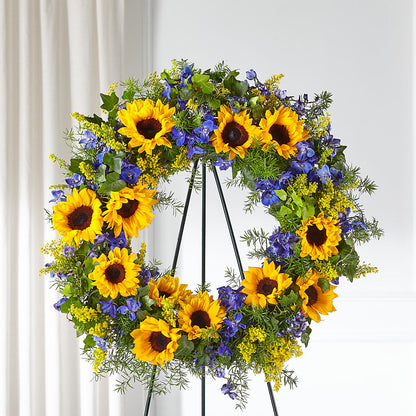 Bright Rays Wreath –  The Flower Nook Inc, Orlando FL