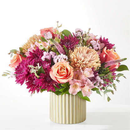 Berry Cobbler Bouquet with Ivory Vase –  The Flower Nook Inc, Orlando FL