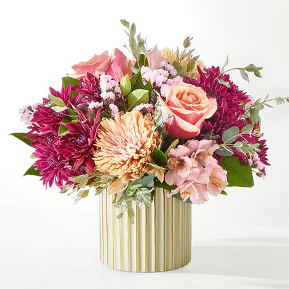 Berry Cobbler Bouquet with Ivory Vase –  The Flower Nook Inc, Orlando FL