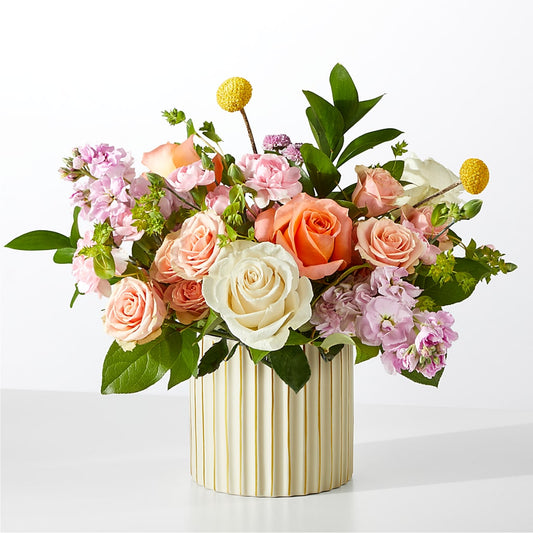 French Market Bouquet with Ivory Vase –  The Flower Nook Inc, Orlando FL