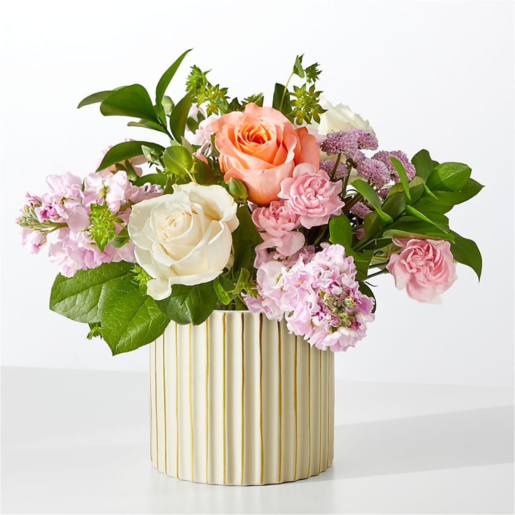 French Market Bouquet with Ivory Vase –  The Flower Nook Inc, Orlando FL
