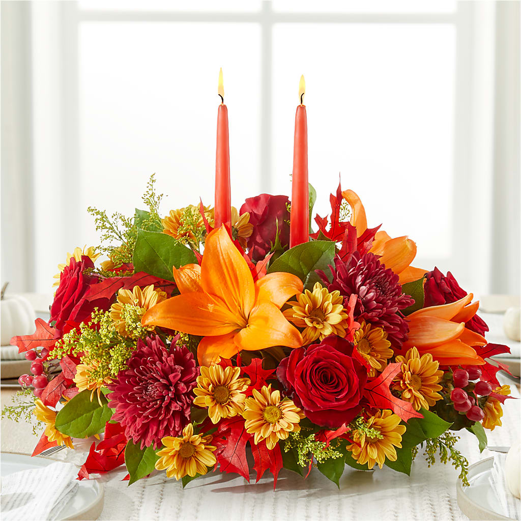 Autumn's Embrace Centerpiece –  The Flower Nook Inc, Orlando FL